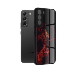 Σκληρή Θήκη Σιλικόνης Techsuit Glaze Series για Samsung S22 Plus - Red Nebula