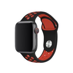 WiWU Λουράκι Σιλικόνης Dual Color Sport Apple Watch 42/44/45/46/49mm - Black/Red