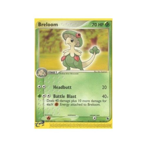 Breloom (EX Ruby Sapphire 16) (Rare) English - Poor