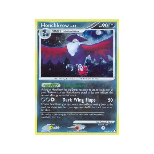 Honchkrow Lv.42 (Mysterious Treasures 10/123) (Reverse Holo) English - Excellent