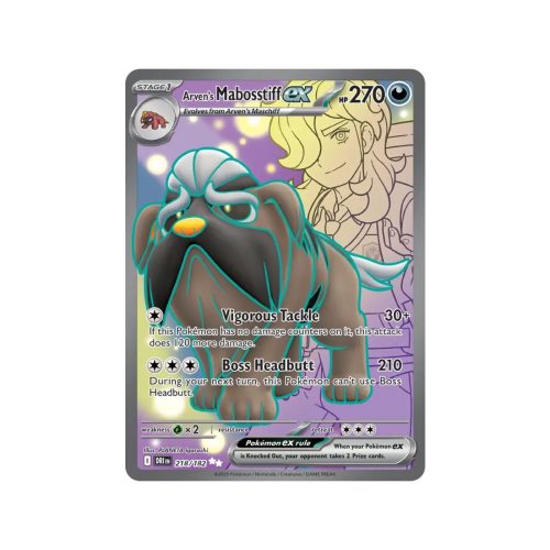 Arven”s Mabosstiff ex (Destined Rivals 218/182) (Ultra Rare) English - Near Mint
